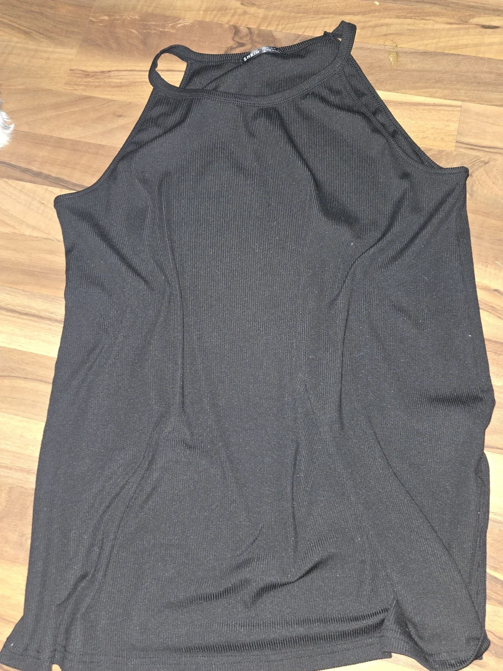 SHEIN Three-Pack Ribbed Tank Tops - Blue, Black & Rust